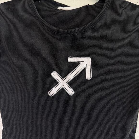 Free People Sagittarius Top Womens XS Horoscope Crop Baby Tee Laundry Room NEW - Picture 5 of 10